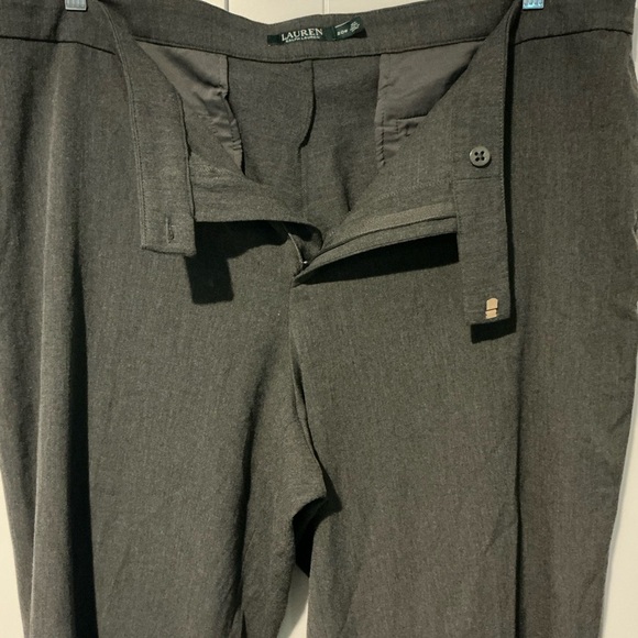 Lauren Ralph Lauren Women's Size 20W Flat Front Pants Gray - Picture 4 of 5